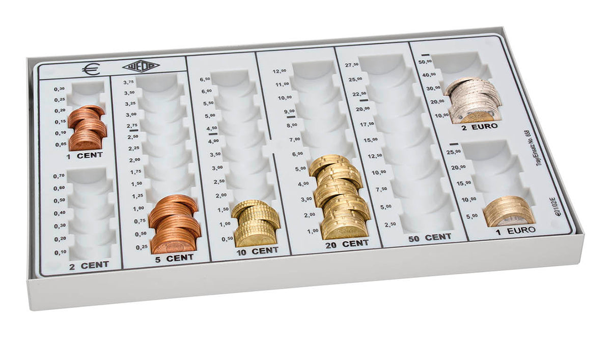 WEDO® Münzzählbrett mit Metallboden, Fassungsvermögen € 125,75