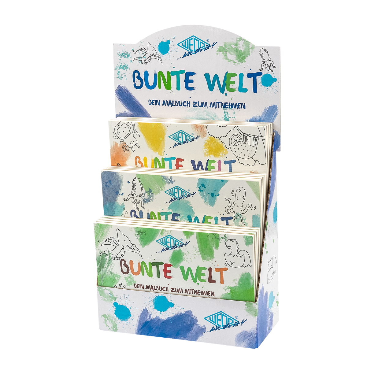 WEDO® Malbuch Bunte Welt im 12er Display