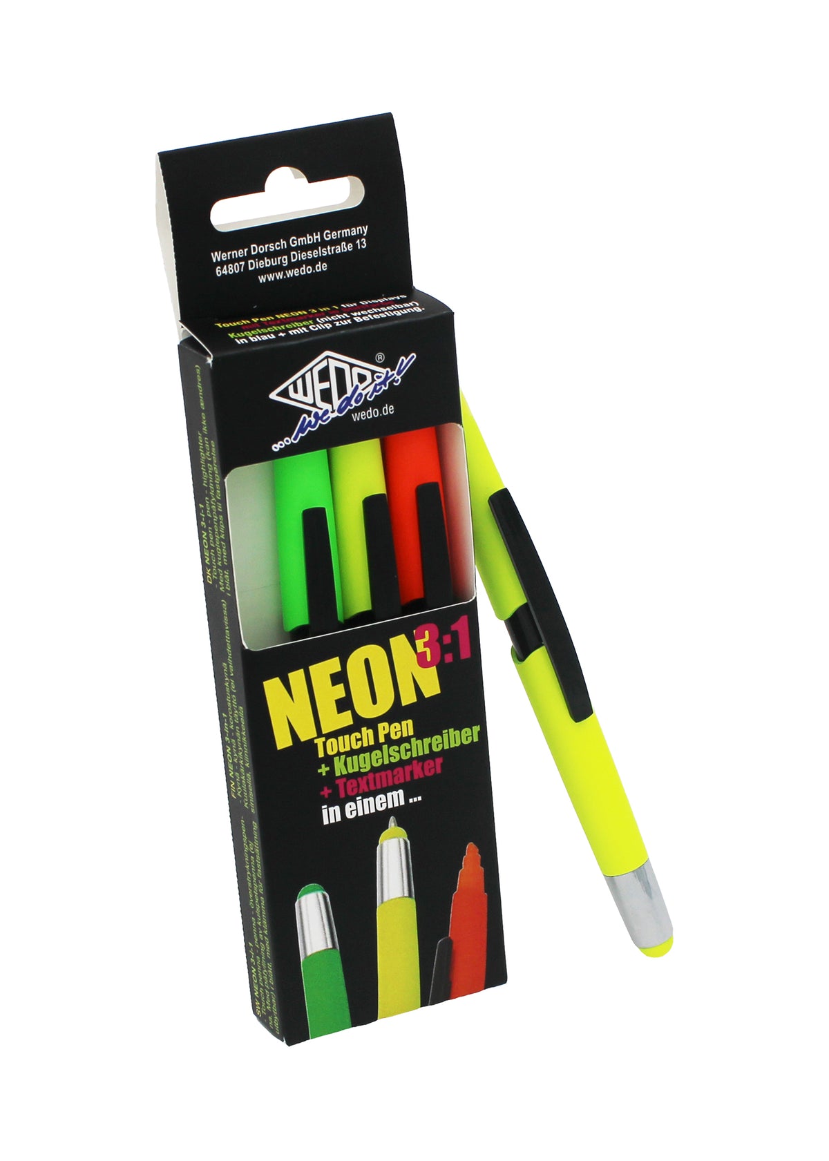 WEDO® 3-in-1 Neon Touch Pen