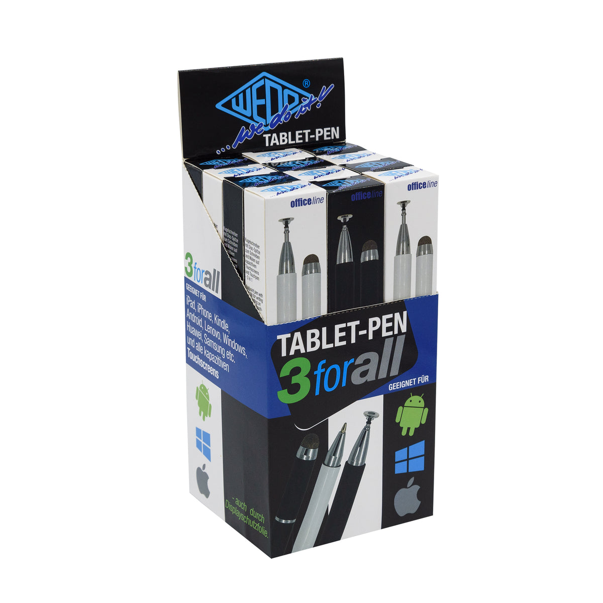 WEDO® Tablet-Pen "3 for all" im 12er Display