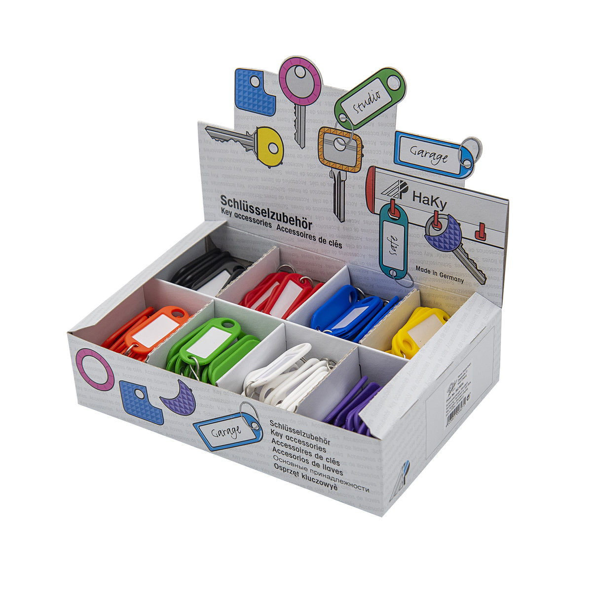 WEDO® Schlüsselanhänger mit S-Haken im 200er Display