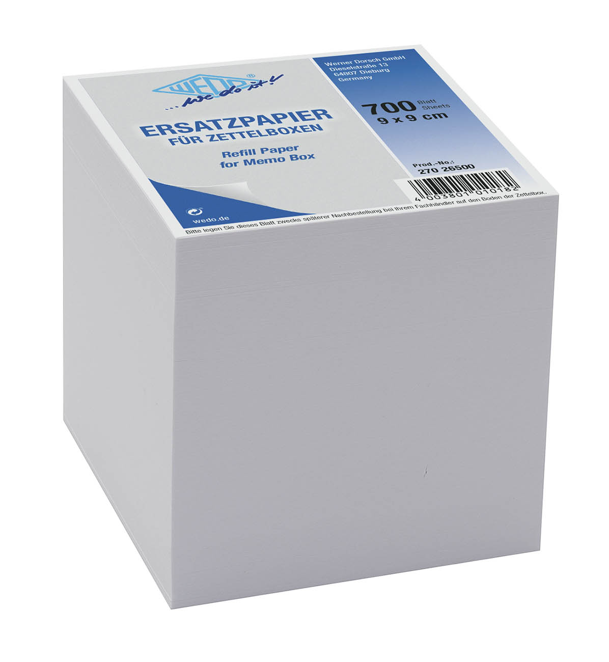 WEDO® Ersatzpapier für Zettelboxen