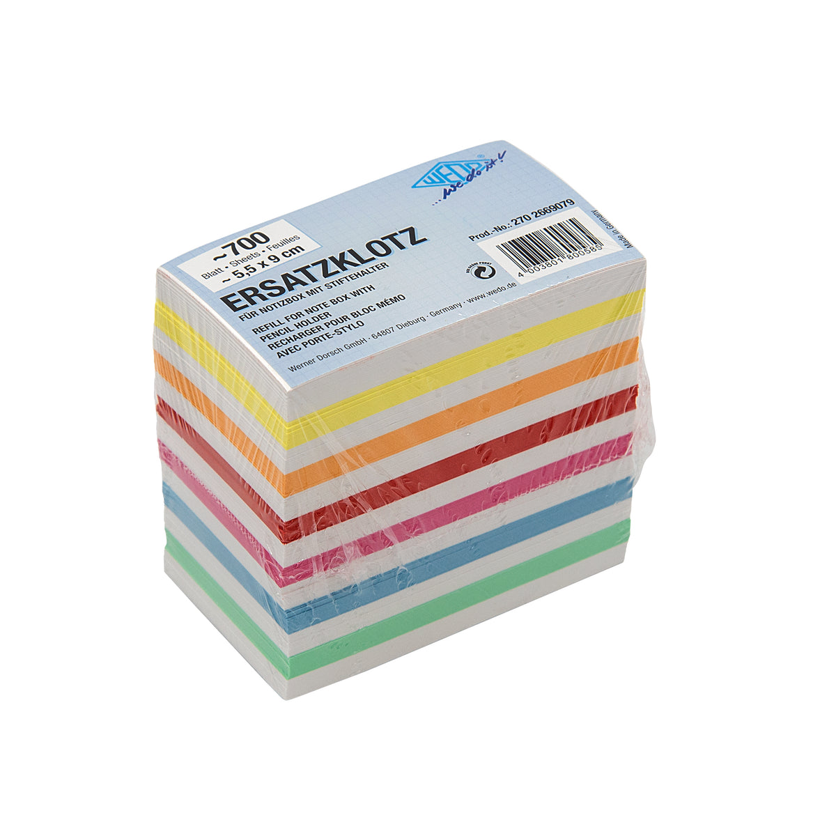 WEDO® Ersatzpapier für Zettelboxen mit Stiftehalter