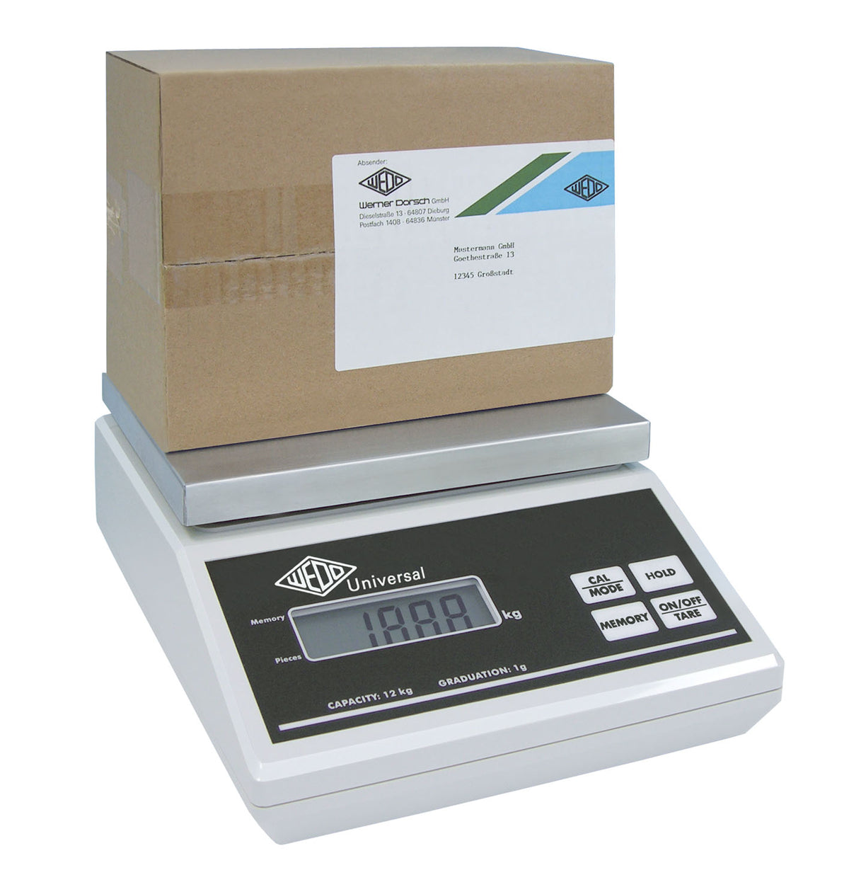 WEDO® Wiege- und Zählwaage WEDO Universal mit Netzgerät