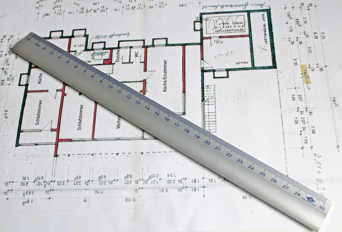 WEDO® Aluminium-Lineal 30 cm mit Rutschbremse