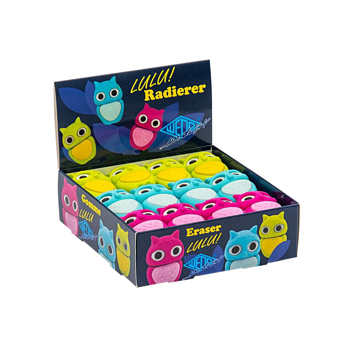 WEDO® Radierer Eule „Lulu“ im 24er Display