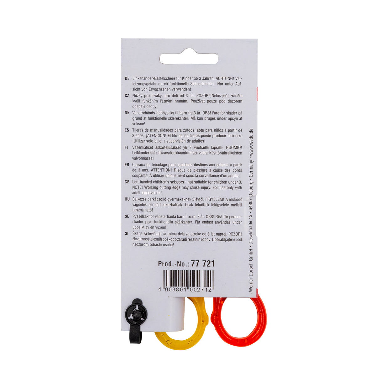WEDO® Bastelschere spitz für Linkshänder