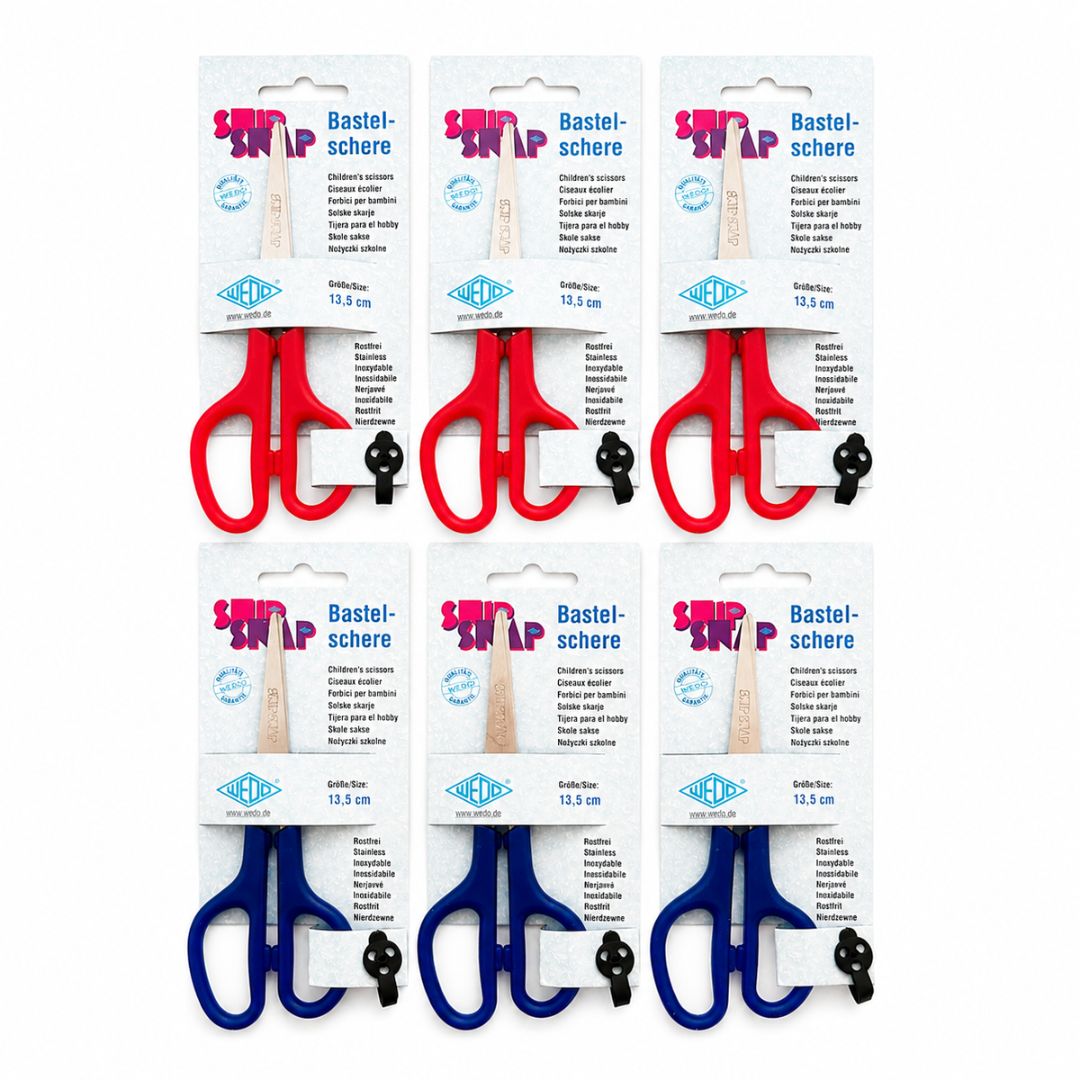 WEDO® Bastelschere SnipSnap 6er Set