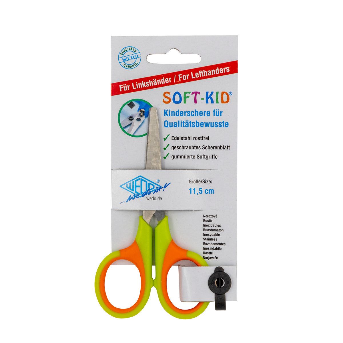 WEDO® Kinderschere Soft-KID® für Linkshänder