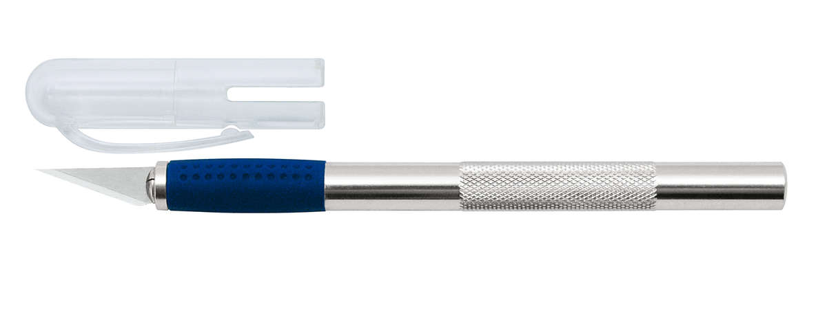 WEDO® Skalpell mit Soft-Griffzone, inkl. 3 Ersatzklingen