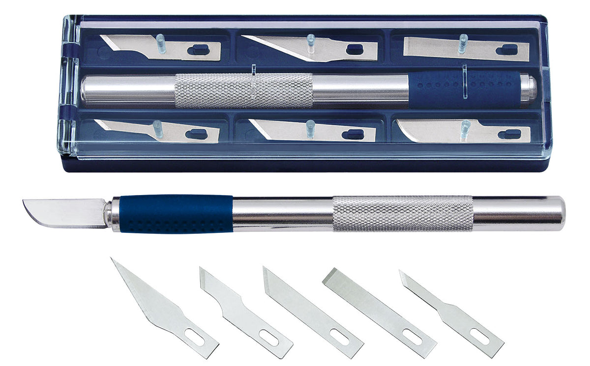 WEDO® Hobbymesser-Set mit Soft-Griffzone, inkl. 6 Klingen