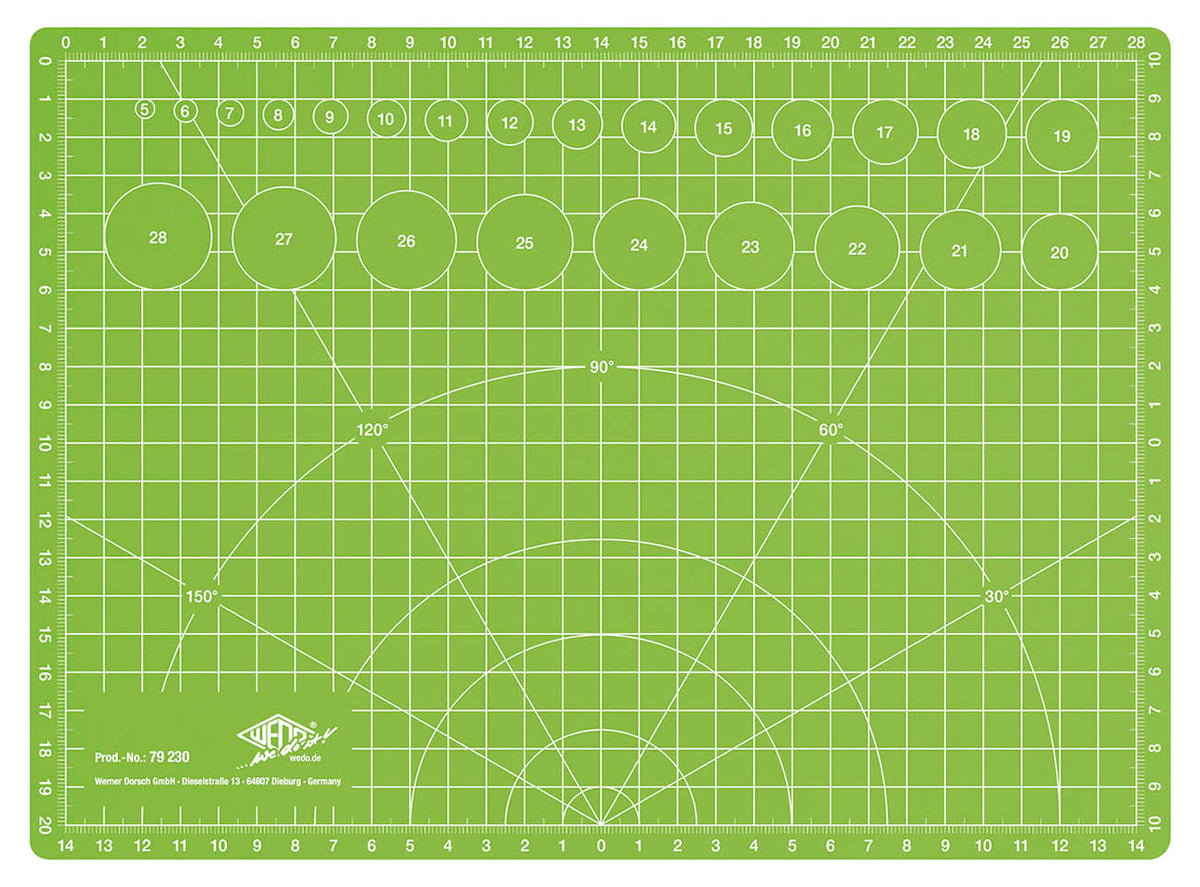 WEDO® Cutting Mat Schneidematte 30 cm COMFORTLINE