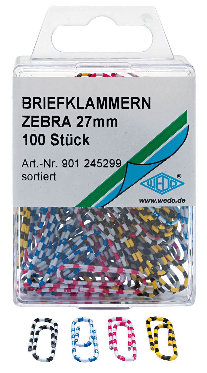 WEDO® Büroklammern Zebra 27 mm