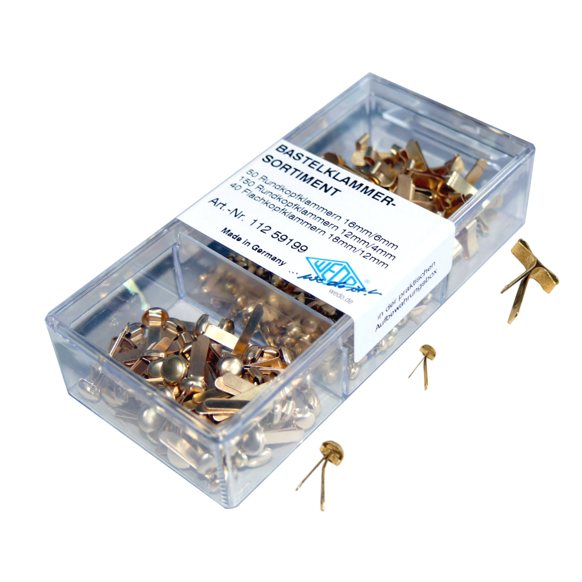 WEDO® Bastelklammern in 3er Sortimentsbox