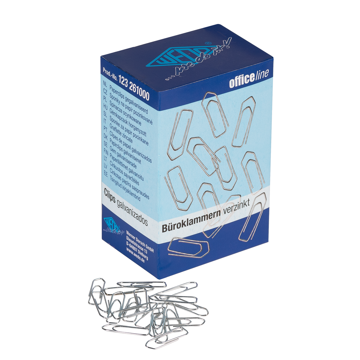 WEDO® Büroklammern Spitz