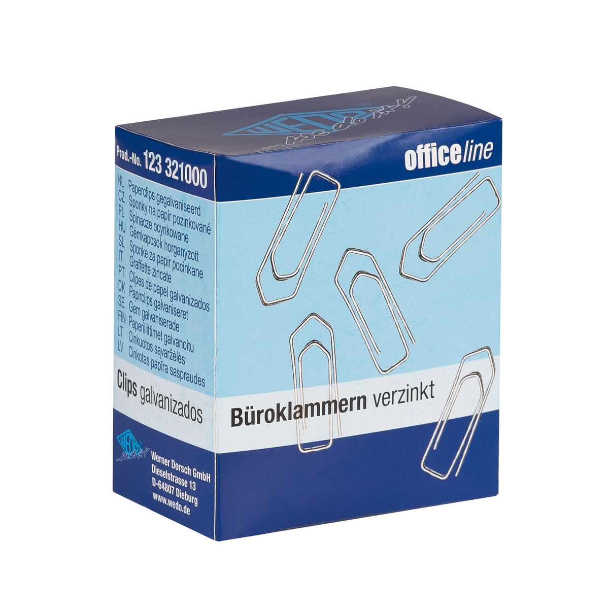 WEDO® Büroklammern Spitz