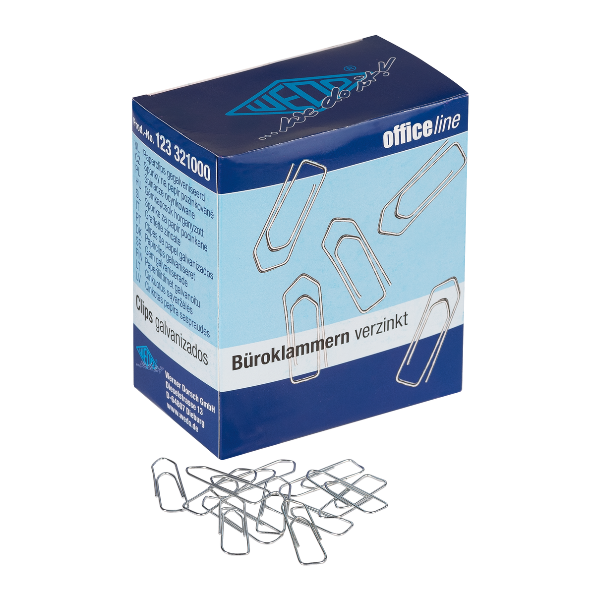 WEDO® Büroklammern Spitz