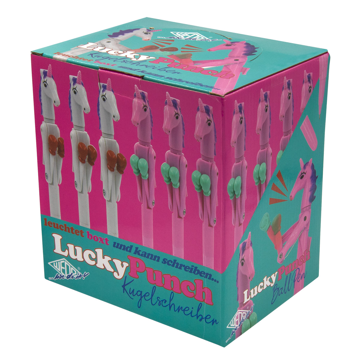 WEDO® Einhorn-Kugelschreiber Lucky Punch im 24er Display