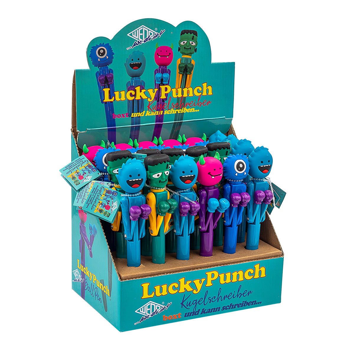 WEDO® Kugelschreiber Monster Boxer Lucky Punch im 24er Display