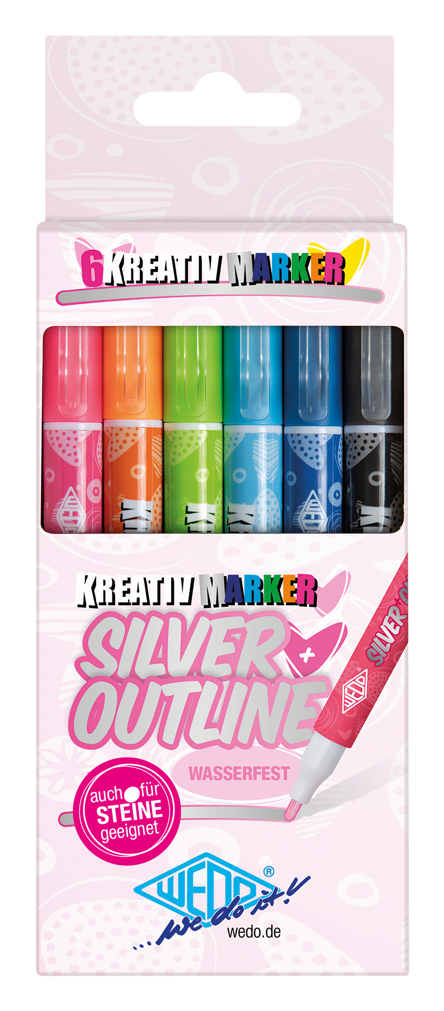 WEDO® Kreativmarker Silver+Outline