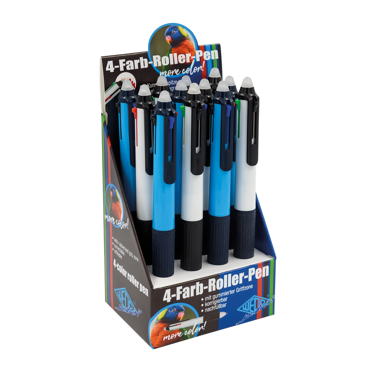 WEDO® 4-Farb-Roller-Pen im 12er Display