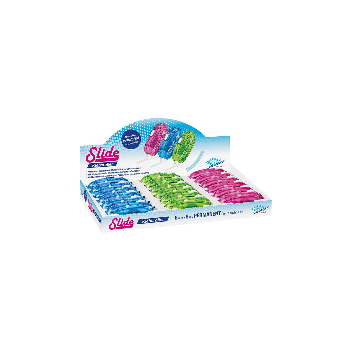 WEDO® Kleberoller SLIDE im 18er Display