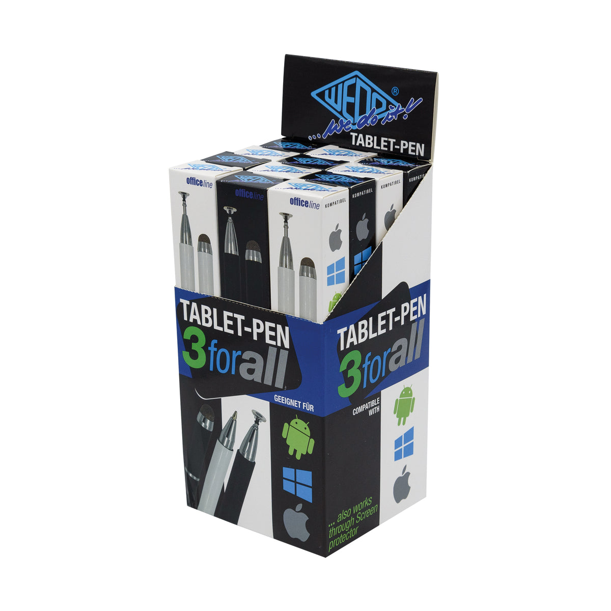 WEDO® Tablet-Pen "3 for all" im 12er Display