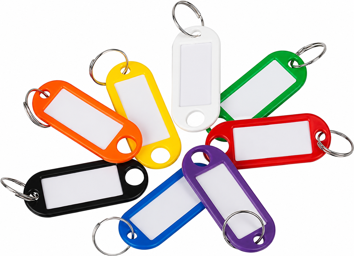 WEDO® Schlüsselanhänger mit Ring 100 Stück