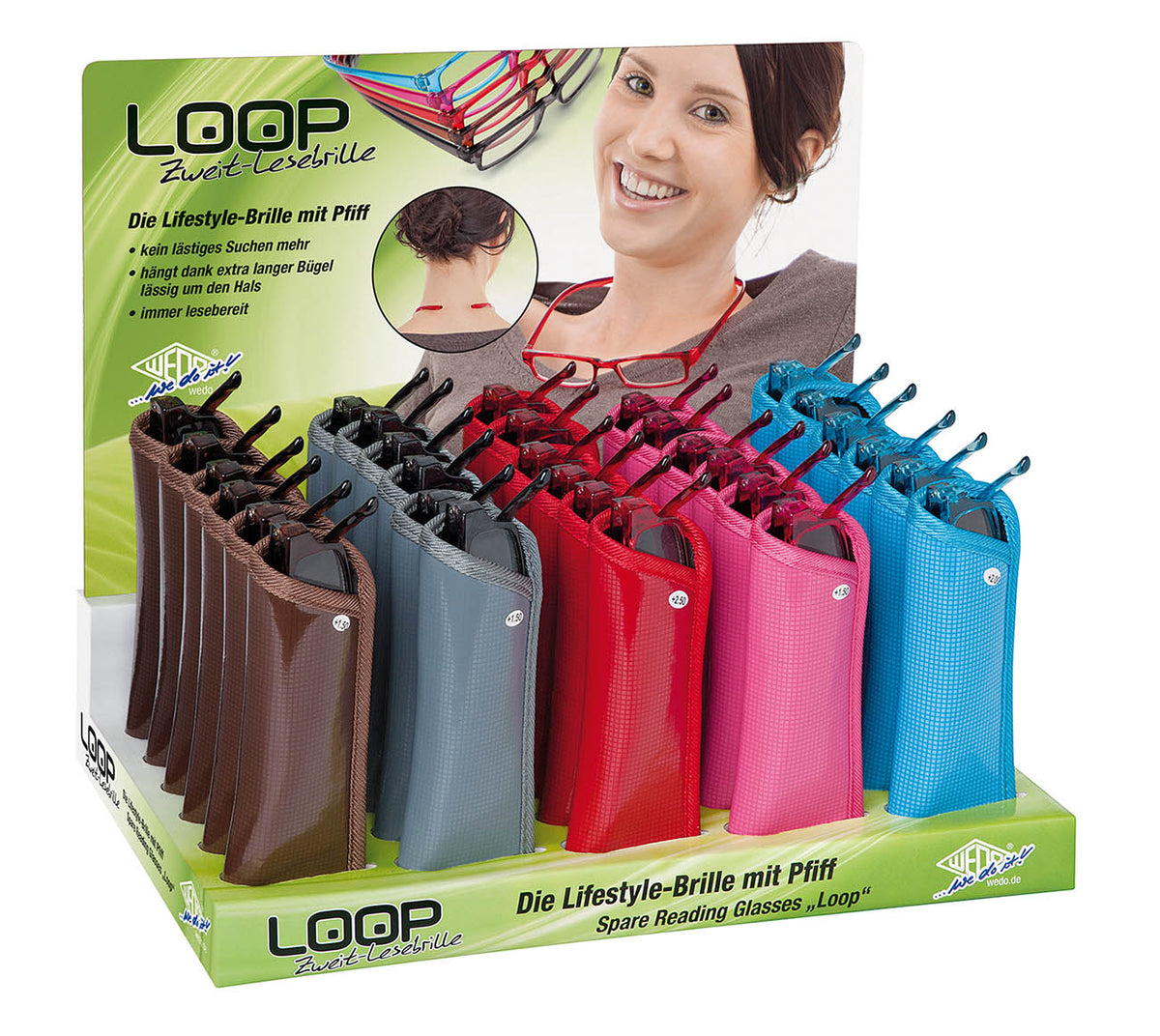 WEDO® LOOP-Lesebrillen im 30er Display