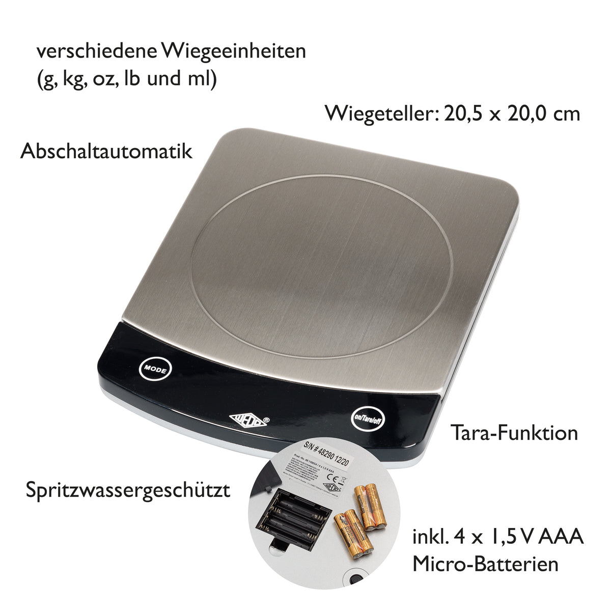 WEDO® Waage Profi Steel