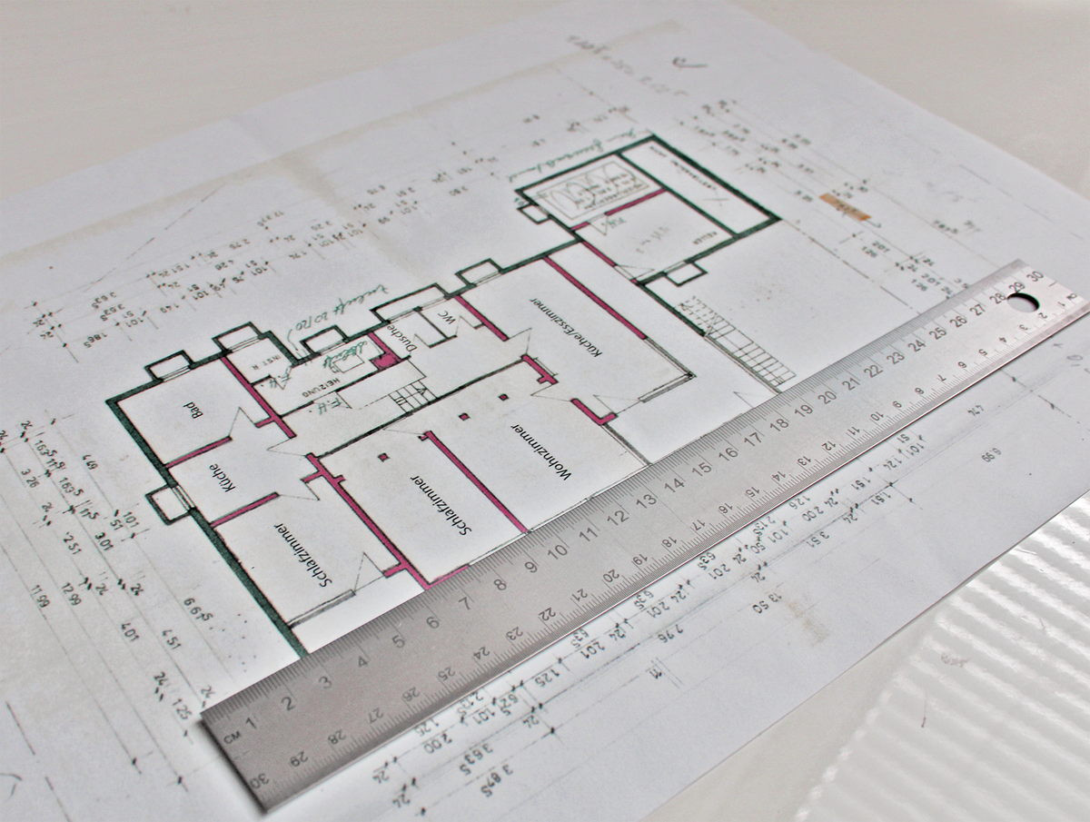 WEDO® Stahl-Lineal 30 cm flexibel