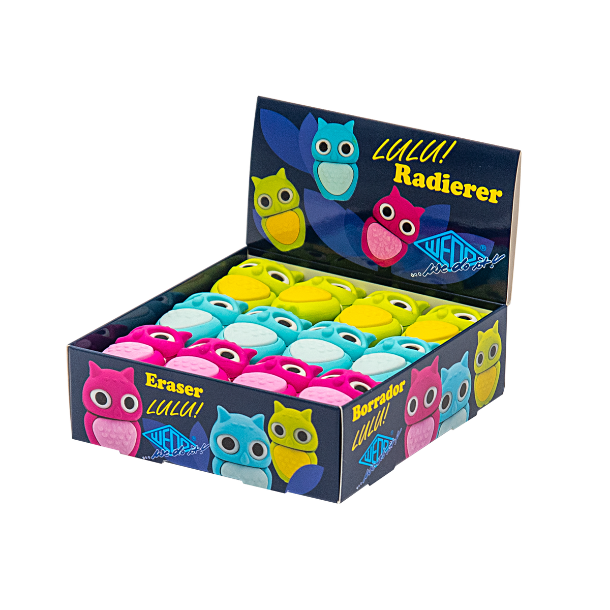 WEDO® Radierer Eule „Lulu“ im 24er Display