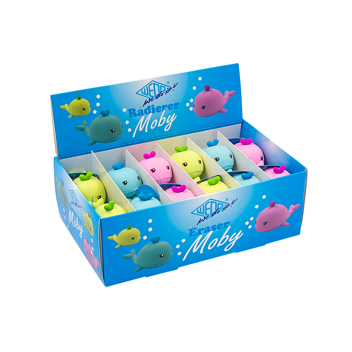 WEDO® Radierer Wal „Moby“ im 24er Display