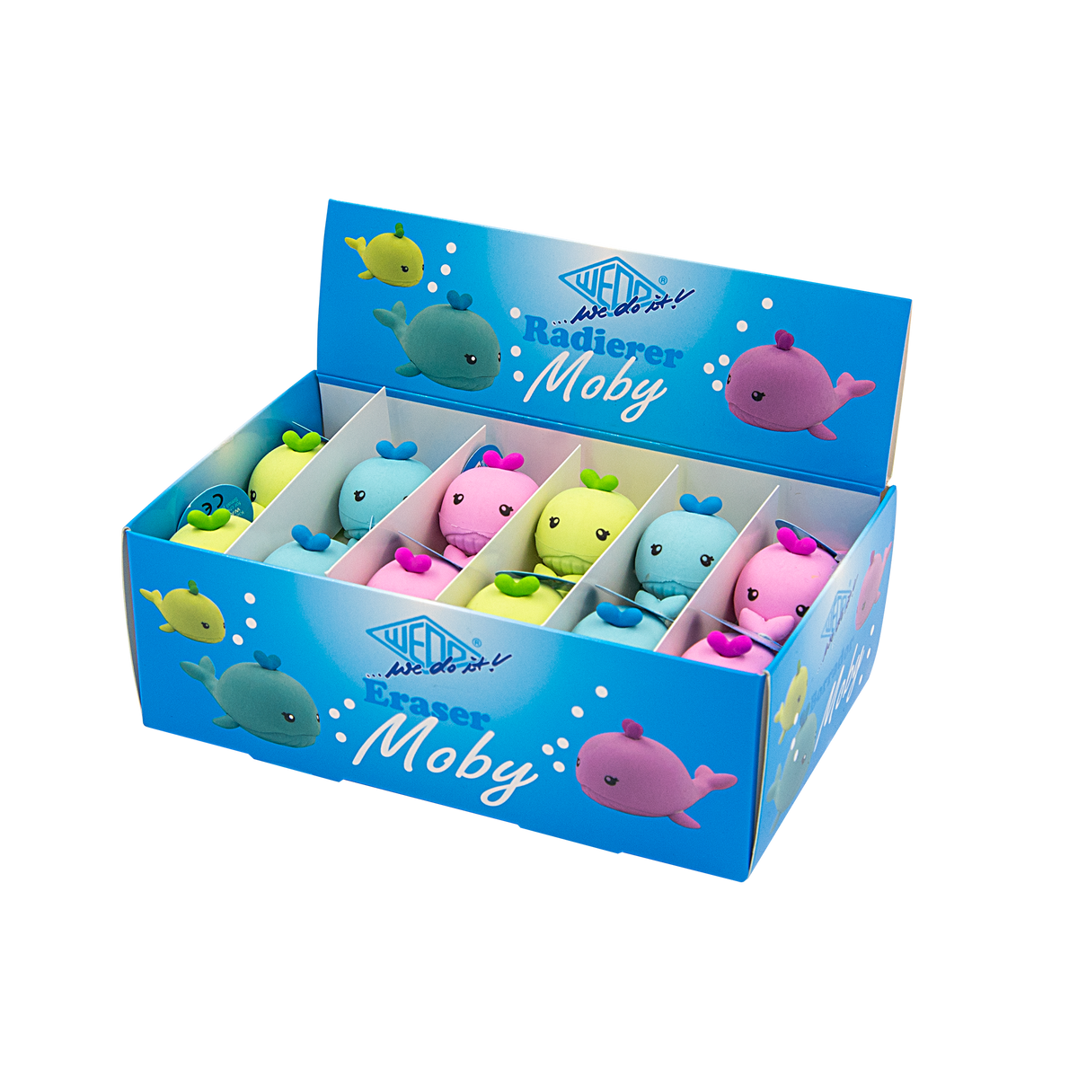WEDO® Radierer Wal „Moby“ im 24er Display