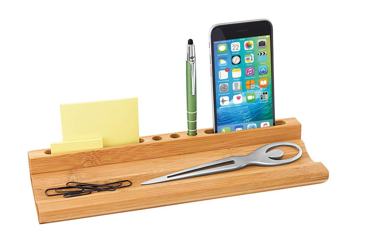 WEDO® Tisch-Organizer mit Smartphone-Halter Bambus