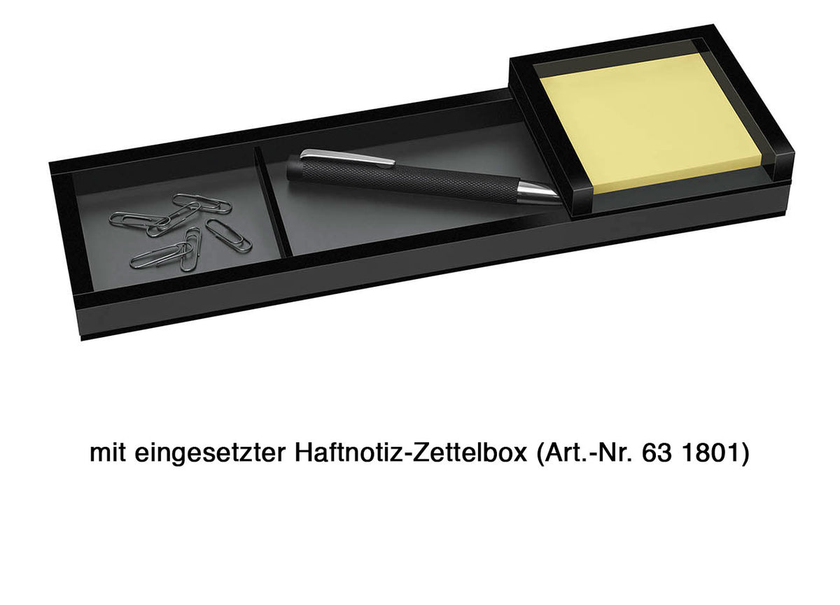 WEDO® Zettelbox mit Haftnotizen BLACK OFFICE