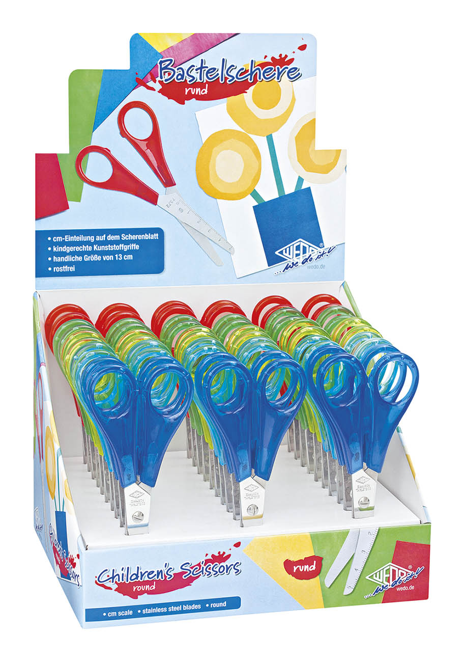 WEDO® Bastelschere rund 13 cm im 30er Display