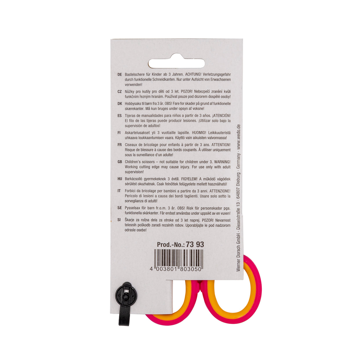 WEDO® SOFT-KID® Kinderschere rund auf Blisterkarte