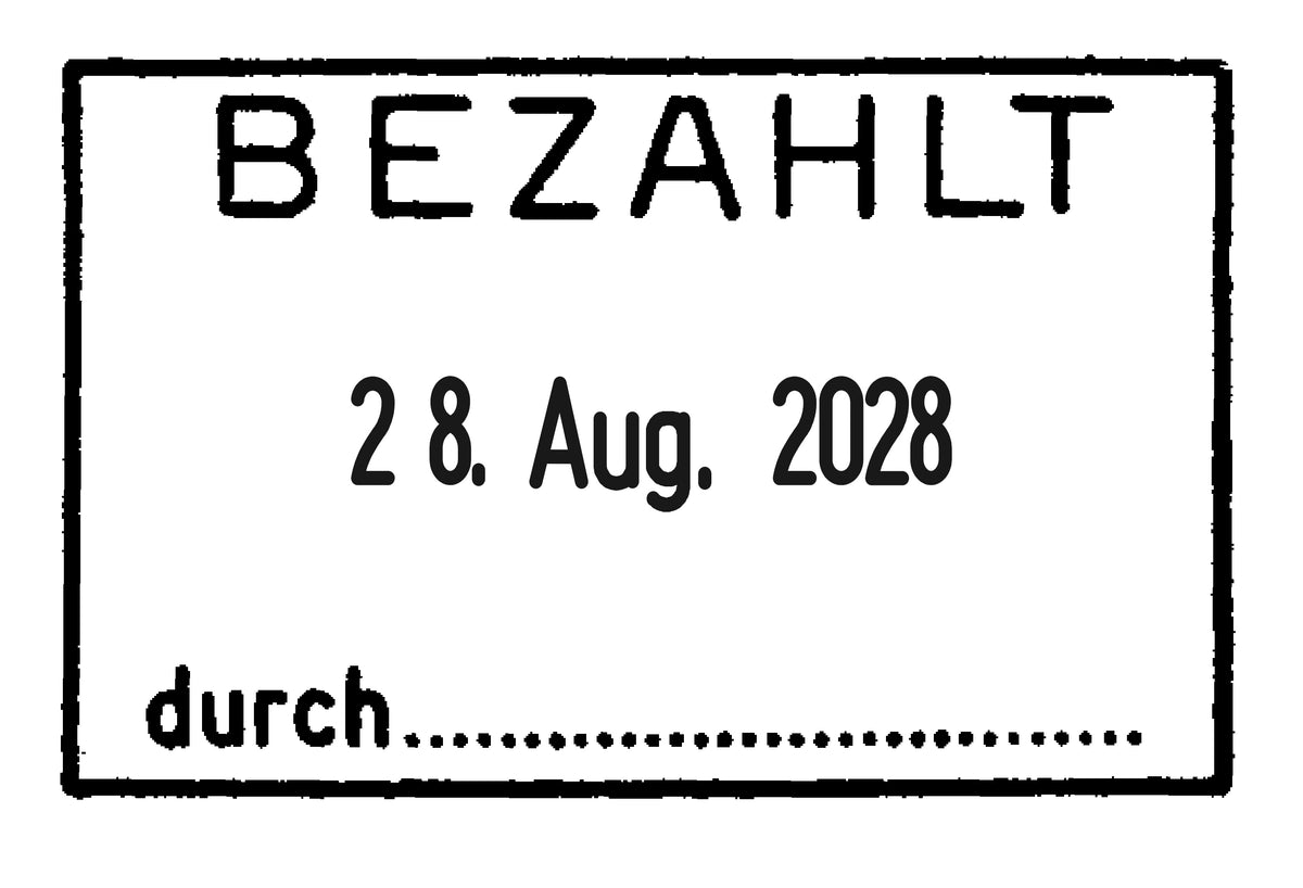 WEDO® Datumstempel mit Text Stema