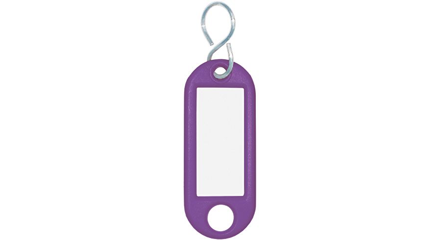 Wedo Schlüsselanhänger aus Kunststoff mit S-Haken Etiketten 100 Stück NEU 