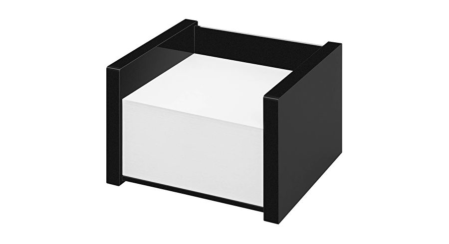 WEDO Notizzettelbox Memo Box Kunststoff gefüllt 700 Blatt Schwarz 