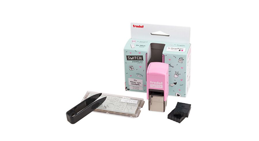 0511002479_trodat_switch_Liebesbotschaften_DE_rosa_Set_Verpackung_Inhalt_Freisteller_weisser_Hintergrund_1x1_RGB_Inh.jpg